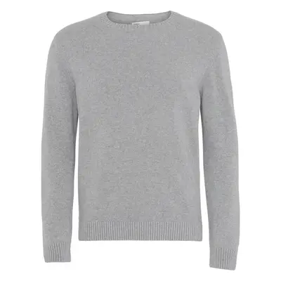 Wool round neck sweater Colorful Standard Classic Merino heather grey