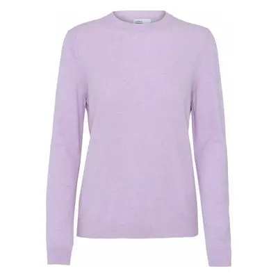 Women's wool round neck sweater Colorful Standard light merino soft lavender