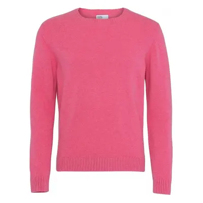 Wool round neck sweater Colorful Standard Classic Merino bubblegum pink