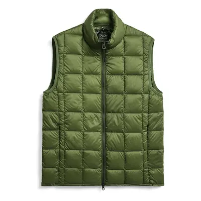 Sleeveless down jacket with high collar and zip fastening Taion