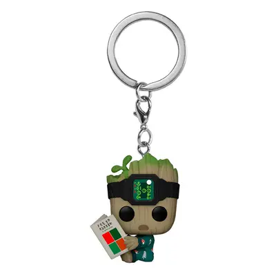 Keychain Funko Pocket Pop Marvel I Am Groot - Groot With Onesie