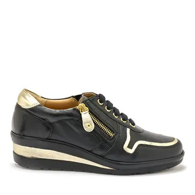 Women's zip-up derby shoes with laces Pédiconfort