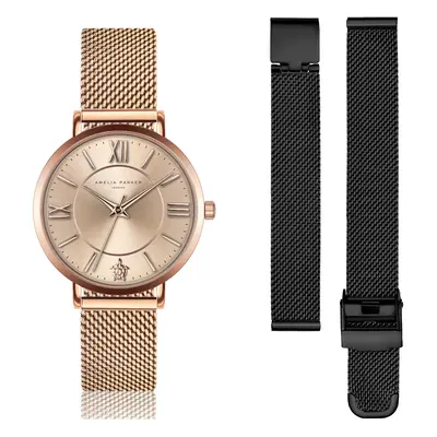 Women's watch and watchband Amelia Parker Petite Rose