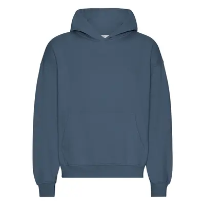 Oversized hooded sweatshirt Colorful Standard Organic Petrol Blue