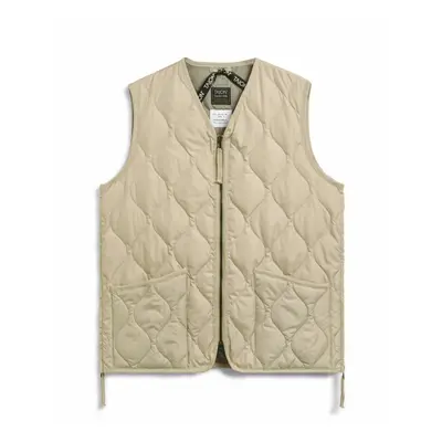 Sleeveless military v-neck zip jacket Taion