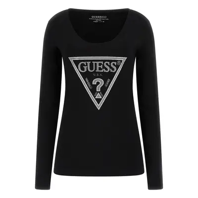 Women's long sleeve T-shirt Guess Shiny Triangle