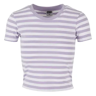 Women's short striped T-shirt Urban Classics