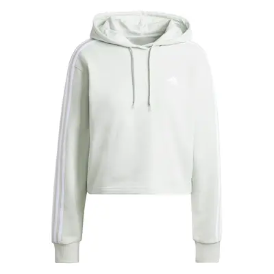 Women's short hooded sweatshirt adidas Essentials 3-Stripes