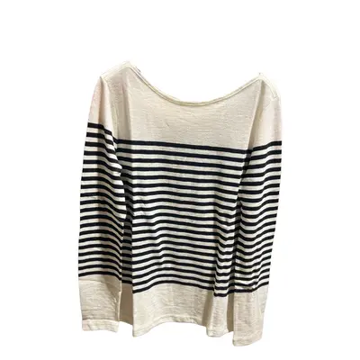 Women's striped long-sleeve boat neck T-shirt Marc O'Polo