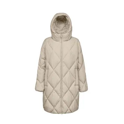 Women's long hooded down jacket Geox Tahina