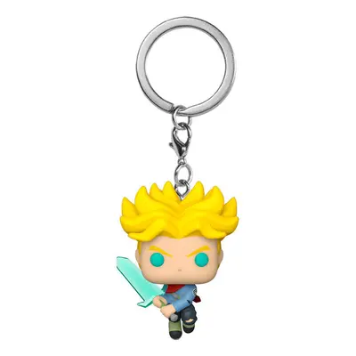 Keychain Funko Pocket Pop Dragon Ball Super Saiyan Trunks With Sword