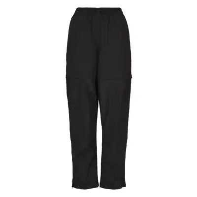 Women's trousers Urban Classics shiny crinkle nylon zip- large sizes