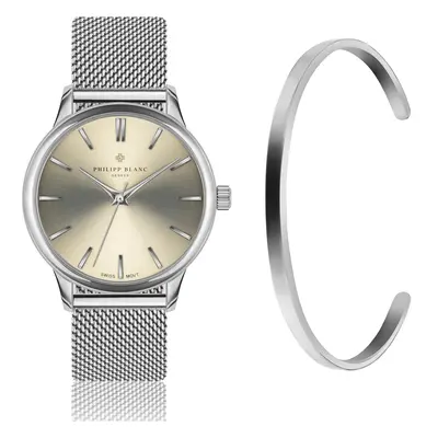 Watch and mesh bracelet Philipp Blanc Lugano