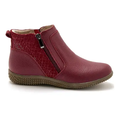 Women's double zip ankle boots with air soles Pédiconfort