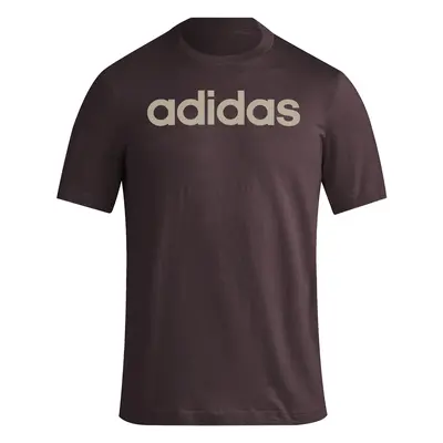 T-shirt with linear embroidered logo in jersey adidas Essentials