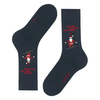 Football Socks Burlington Snowboarding Santa