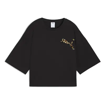 Women's oversized crop T-shirt Puma Leo Luxe