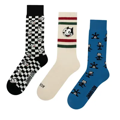 Football Socks Jimmy Lion Felix the Cat (x3)