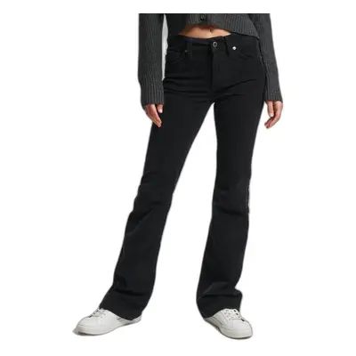 Women's mid-rise corduroy flared slim jeans Superdry