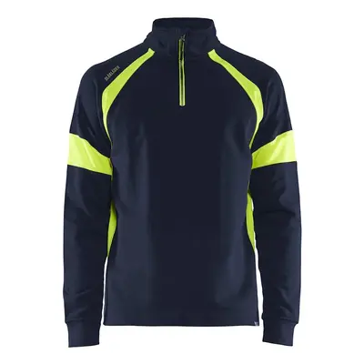 Sweatshirt with high-visibility parts Blaklader