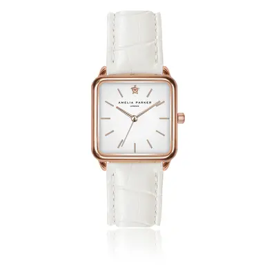 Women's watch Amelia Parker Bay White Croco