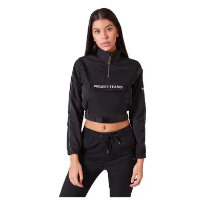 Women's windbreaker jacket Project X Paris piping reflect