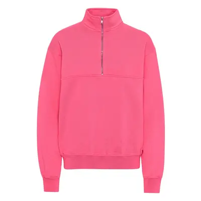 Sweatshirt 1/4 zip Colorful Standard Organic bubblegum pink