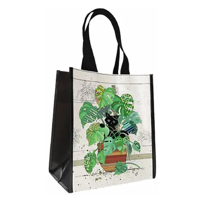 Recycled plastic tote bag monstera Kiub Bug Art