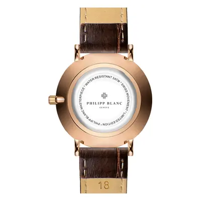 Leather watch Philipp Blanc Lausanne