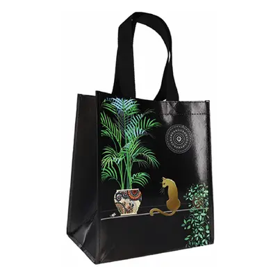 Recycled plastic tote bag cat plants Kiub Bug Art Jewels