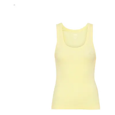 Women's ribbed tank top Colorful Standard Organic soft yellow