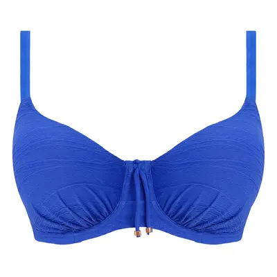 Women's underwired pleated swimsuit top Fantasie Beach Waves Ultramarine