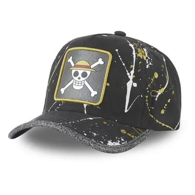 Tag trucker cap with net Capslab One Piece Skull