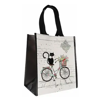 Recycled plastic tote bag cat velo Kiub Bug Art