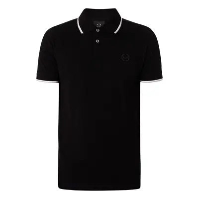 Polo shirt Armani Exchange 8NZF75-Z8M5Z noir