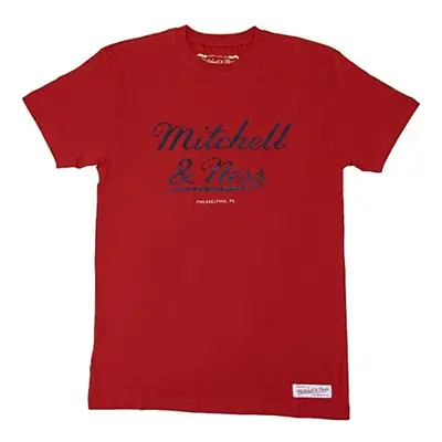 T-shirt Mitchell & Ness script stacked