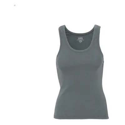 Women's ribbed tank top Colorful Standard Organic storm grey