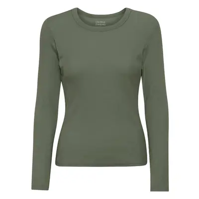 Women's long sleeve ribbed T-shirt Colorful Standard Organic dusty olive