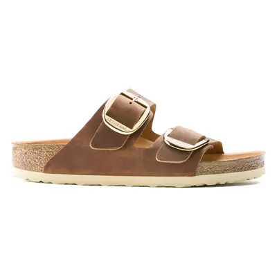 Women's mules Birkenstock Arizona Big Buckle Natural Leather Oiled