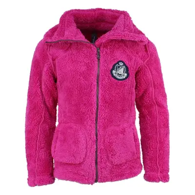 Girl's fleece jacket Peak Mountain coral sherpaGasana