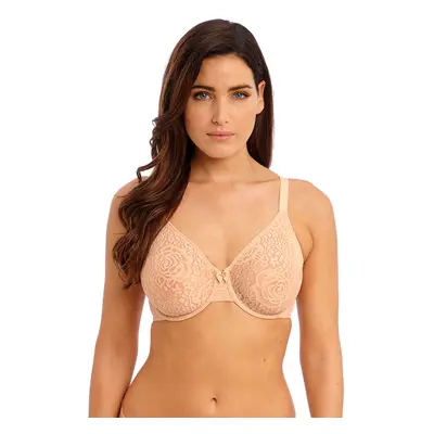 Brushed back bra in molded stretch for women Wacoal Halo Lace