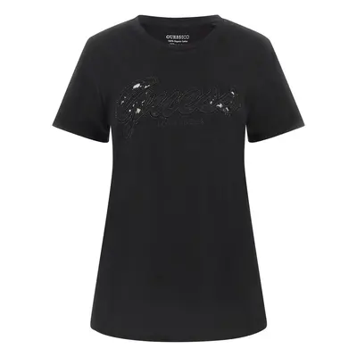 Women's T-shirt Guess Script Lace Logo Easy