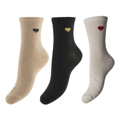 Pairs of women's socks Pieces Nolia (x3)