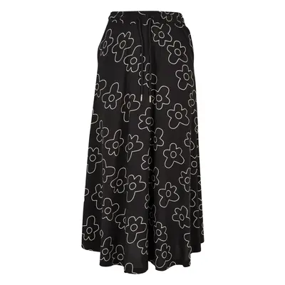 Mid-length skirt viscose woman Urban Classics