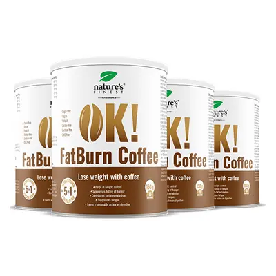 100% FatBurn Coffee | 4x OK!FatBurn® | With ID-Alg® and L-Carnitine | Best Weight Loss products 