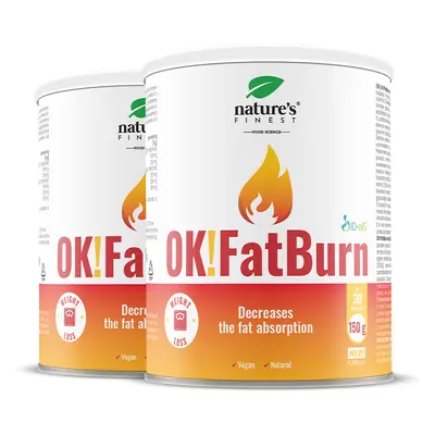 OK!FatBurn: Lower Carb Impact with L-Tyrosine, L-Carnitine | Minimize Fat Naturally | Pack of 2