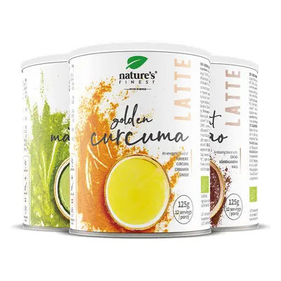 Latte Drinks Bundle | Matcha Chai, Golden Curcuma Good Night | Antioxidants | Boosts Energy Leve