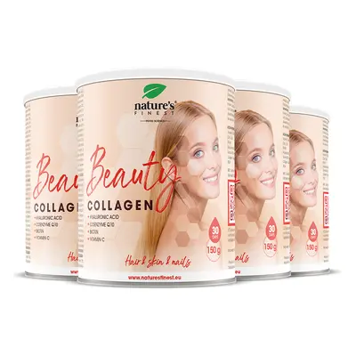 100% Pure Collagen | 4x Beauty Collagen with Hyaluron | Best Collagen Drink Mix UK | by Nature's