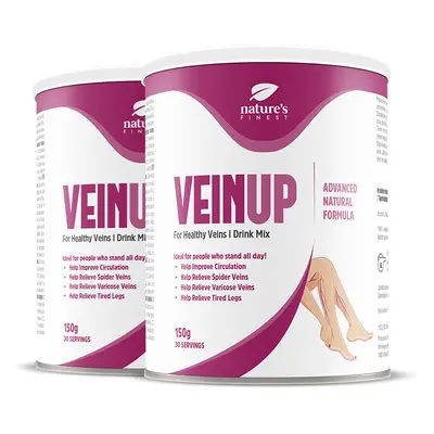 VEIN UP 1+1 FREE: Natural Remedy for Varicose Veins with Gotu Kola, Vitamin C - Buy One Get One 