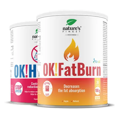 OK!FatBurn + OK!Hunger | Weight Loss Bundle | Carb Fat Blocker | Appetite Suppressant | ID-alG ™